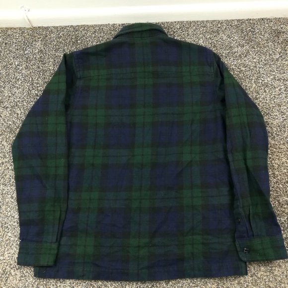 Vintage Ralph Lauren Jacket Blackwatch Plaid Flannel Full Zip P/S Petite Small - Picture 5 of 9
